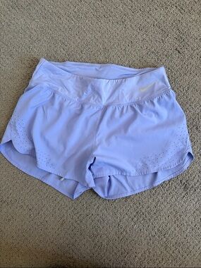 Nike Dri-Fit Light Lavender Athletic Shorts with Swoosh
